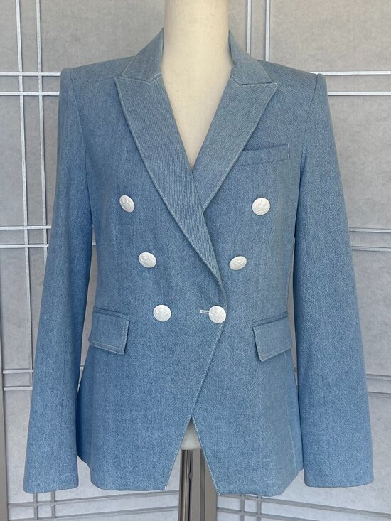 Veronica Beard Jackets & Blazers - NWOT Veronica Beard Denim Miller Dickey Jacket sz 6